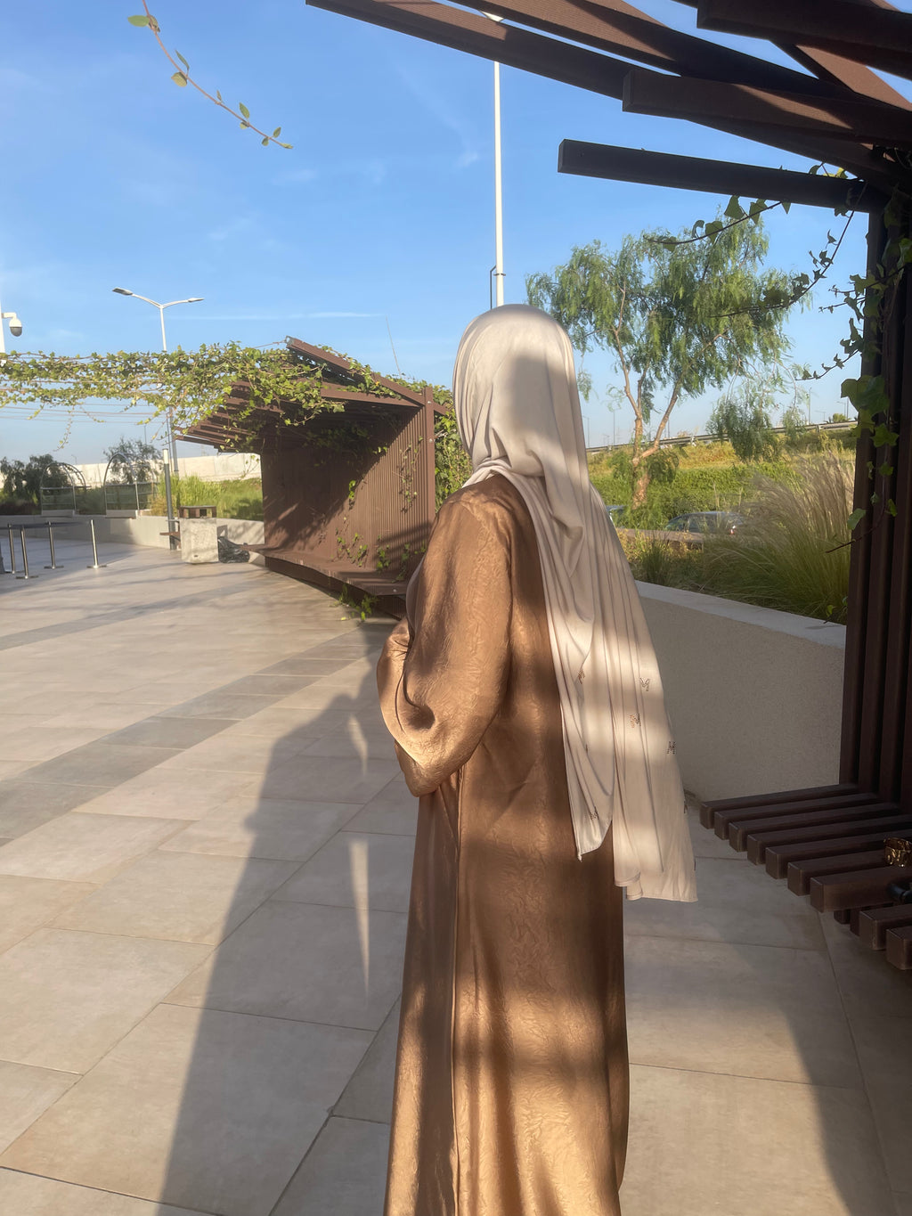 Luxury Textured Draped Abaya
