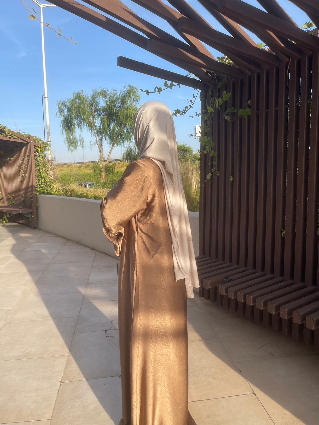 Luxury Textured Draped Abaya
