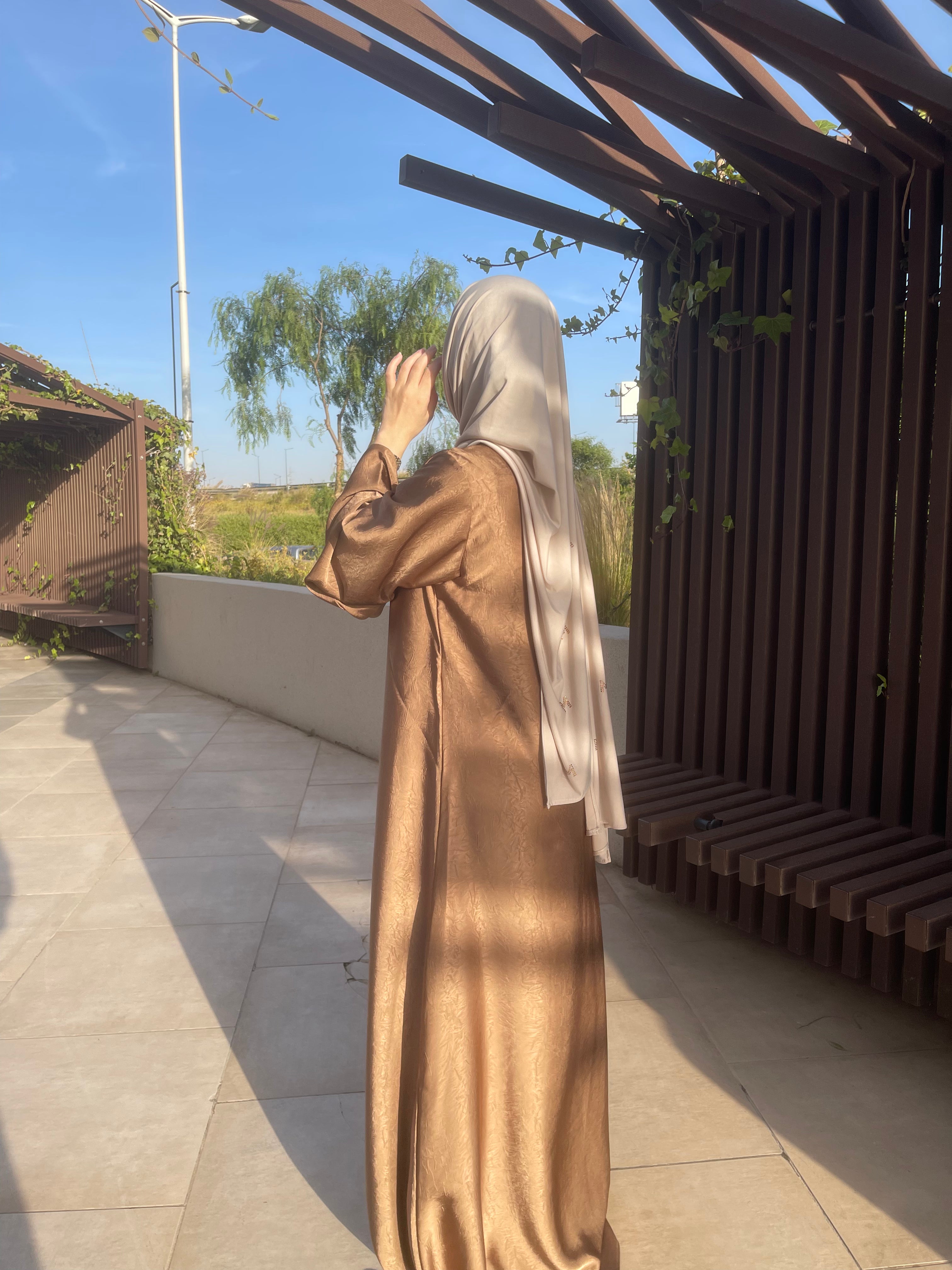 Luxury Textured Draped Abaya